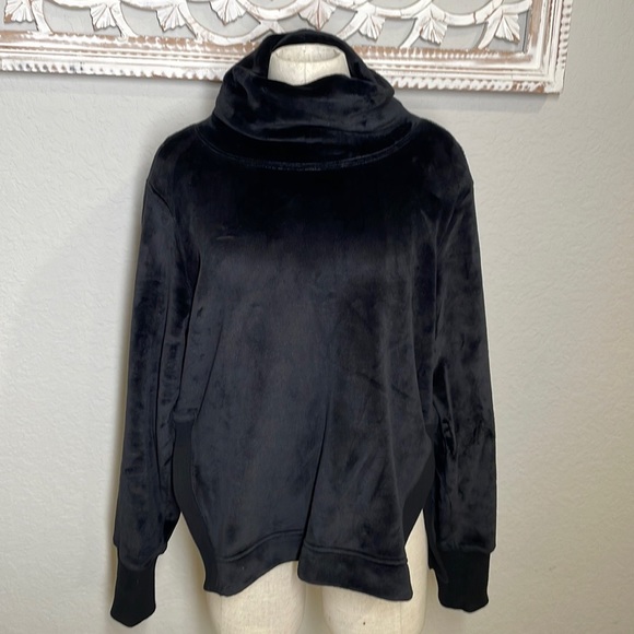 Athleta velour velvet looking turtleneck sweater small - Picture 1 of 5